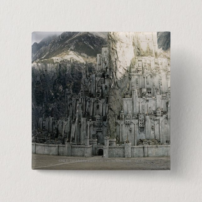 Macaron Carré 5 Cm Minas Tirith (Devant)
