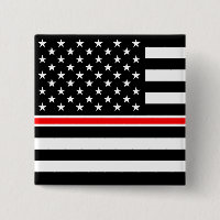 Mince Red Line Firefighter drapeau américain