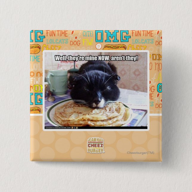 Macaron Carré 5 Cm Mine maintenant (Devant)