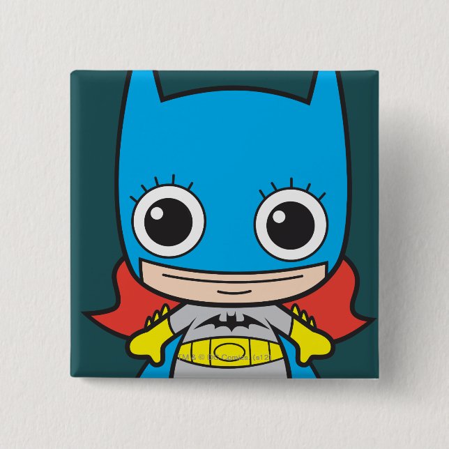 Macaron Carré 5 Cm Mini-Batgirl (Devant)