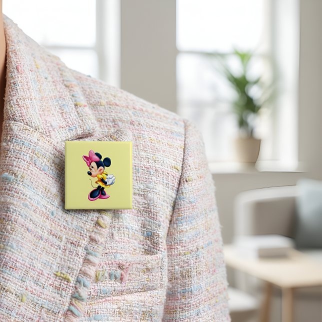 Macaron Carré 5 Cm Minni Button (Créateur téléchargé)