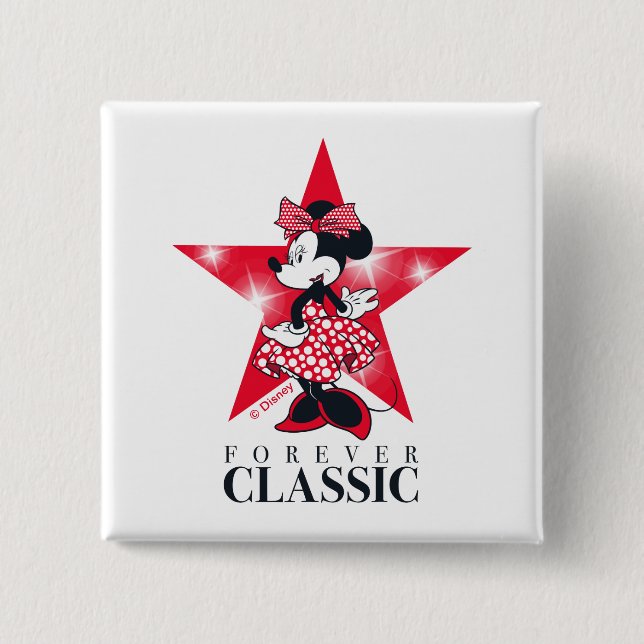 Macaron Carré 5 Cm Minnie Mouse | Hollywood - Forever Classic (Devant)