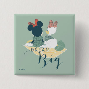 Macaron Carré 5 Cm Minnie Souris & Daisy Duck   Gros rêves