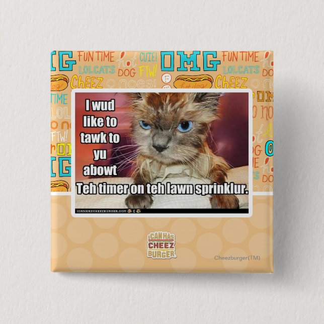 Macaron Carré 5 Cm Minuterie de Sprinklur de pelouse (Devant)