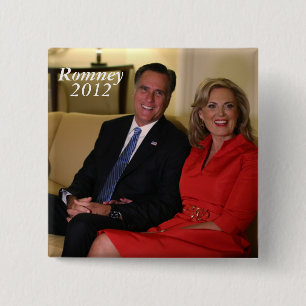 Macaron Carré 5 Cm Mitt Romney pour le président !