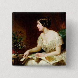 Macaron Carré 5 Cm Mlle Anne Pratt, la botaniste célèbre