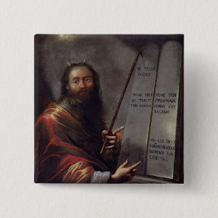 Macaron Carré 5 Cm Moïse et les comprimés de la loi