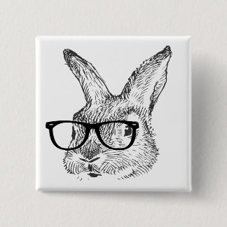 Macaron Carré 5 Cm mon lapin frais avec des lunettes a conçu par