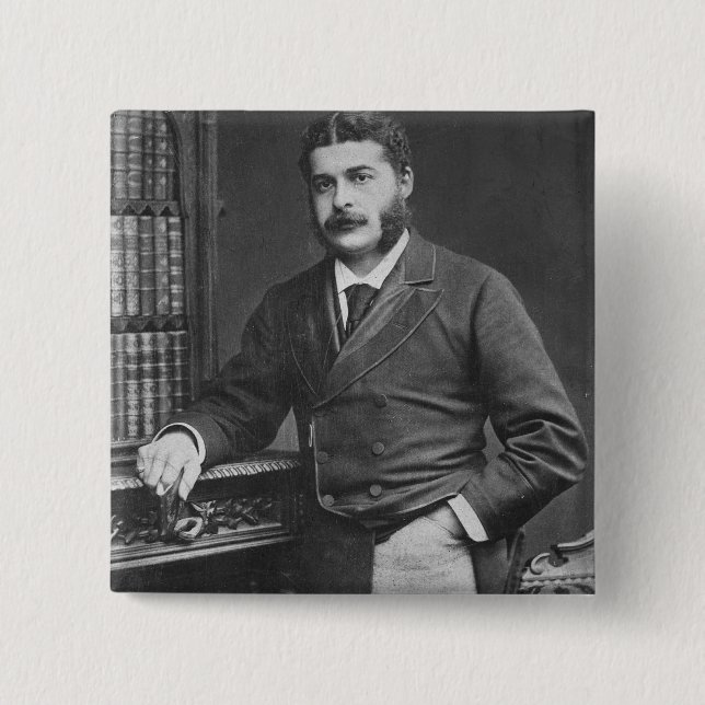 Macaron Carré 5 Cm Monsieur Arthur Sullivan (Devant)