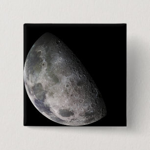 Macaron Carré 5 Cm Mosaïque de couleur de la lune de la Terre