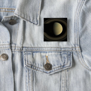 Macaron Carré 5 Cm Mosaïque De La Planète Saturne Et Ses Principaux A