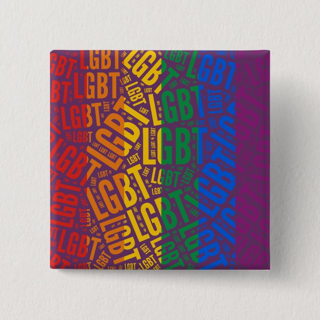 Macaron Carré 5 Cm MOT LGBT COULEUR MOTIF -.png (Devant)