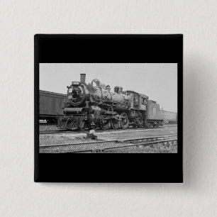 Macaron Carré 5 Cm Moteur national canadien 5078 de chemin de fer