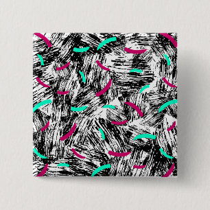 Macaron Carré 5 Cm Motif Abstrait moderne.