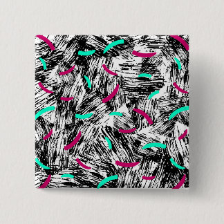 Macaron Carré 5 Cm Motif Abstrait moderne.
