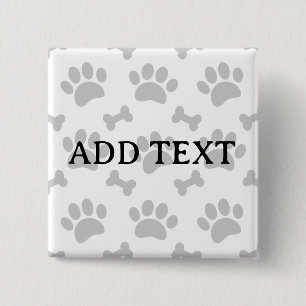 Macaron Carré 5 Cm Motif Des Pâtes Et Des Os Gris