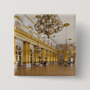 Macaron Carré 5 Cm Musée de l'Ermitage, salle 191, la grande salle