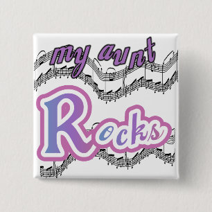 Macaron Carré 5 Cm My Tunt Rocks Tshirts et cadeaux