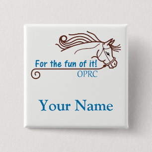 Macaron Carré 5 Cm Nametag de bouton d'OPRC