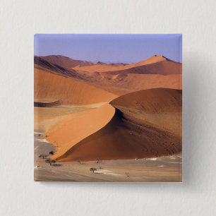 Macaron Carré 5 Cm Namibie : dunes de Sossuvlei, vue aérienne.