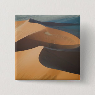 Macaron Carré 5 Cm Namibie, Soussevlei, Grandes dunes de sable rouge