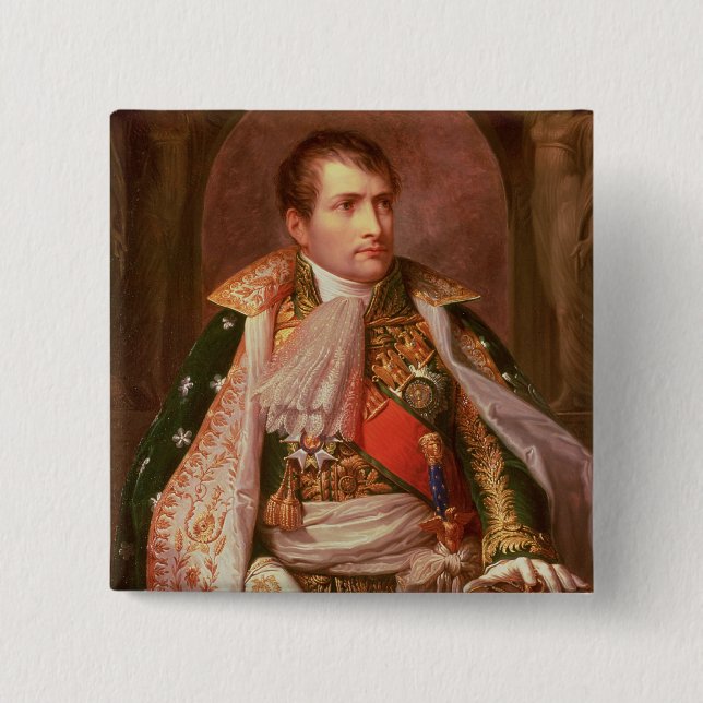 Macaron Carré 5 Cm Napoleon Bonaparte (1769-1821), comme roi de (Devant)