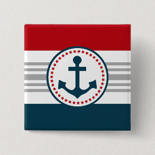 Macaron Carré 5 Cm Nautical design