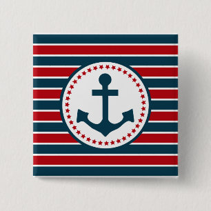 Macaron Carré 5 Cm Nautical design
