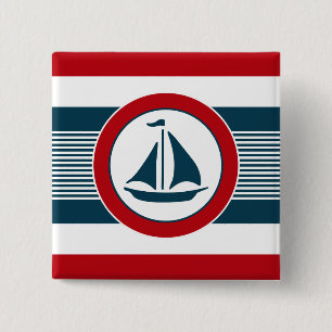 Macaron Carré 5 Cm Nautical design
