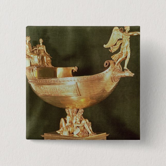 Macaron Carré 5 Cm Nef appartenant à l'empereur Napoleon Bonaparte (Devant)