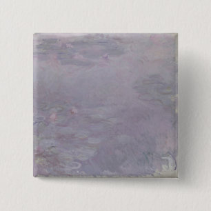 Macaron Carré 5 Cm Nénuphars de couleur claire de Claude Monet  