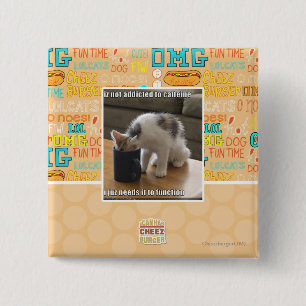 Macaron Carré 5 Cm N'est pas dépendant à la caféine