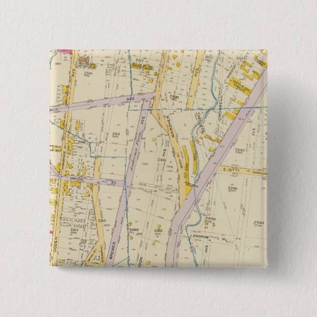 Macaron Carré 5 Cm New York 10 (Devant)