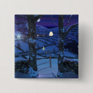 Macaron Carré 5 Cm Noël dans le bouton Glen