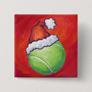 Macaron Carré 5 Cm Noël du Tennis Ball