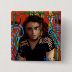 Macaron Carré 5 Cm Noir orphelin   Tatiana Maslany - collage de