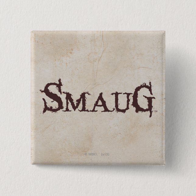 Macaron Carré 5 Cm Nom SMAUG™ (Devant)