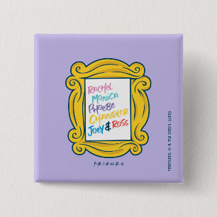 Macaron Carré 5 Cm Noms FRIENDS™ dans Peephole