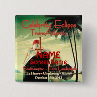 Macaron Carré 5 Cm Nouveau bouton transatlantique