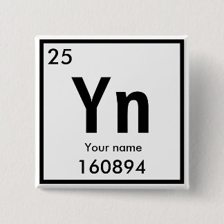 Macaron Carré 5 Cm Nouveau élément chimique