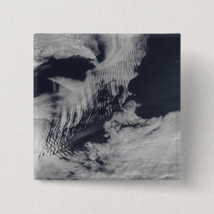 Macaron Carré 5 Cm nuages Bateau-vague-formés dans l'Indien du sud