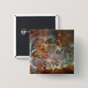 Macaron Carré 5 Cm Nuages sombres de Carina Nebula Hubble Space