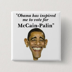 Macaron Carré 5 Cm "Obama a inspiré, je pour voter pour,…