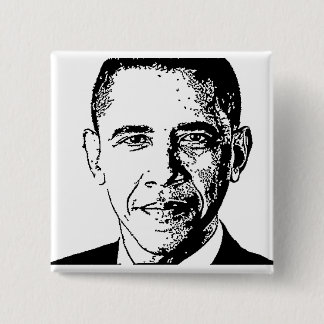 Macaron Carré 5 Cm Obama, bouton 2012