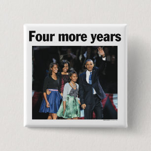 Macaron Carré 5 Cm Obama : De bouton de quatre plus années