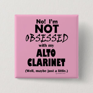 Macaron Carré 5 Cm Obsédée Alto Clarinet