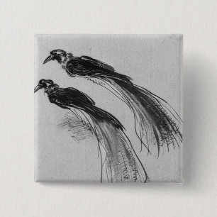 Macaron Carré 5 Cm Oiseaux