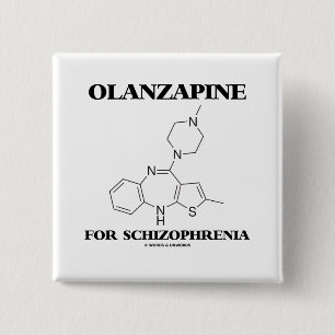 Macaron Carré 5 Cm Olanzapine pour la schizophrénie (molécule
