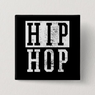 Macaron Carré 5 Cm Old school 90 s Nineties Hip Hop Rap Damiseta