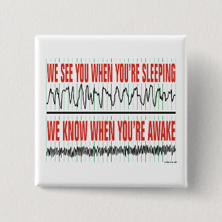 Macaron Carré 5 Cm On te voit quand tu dors de la broche